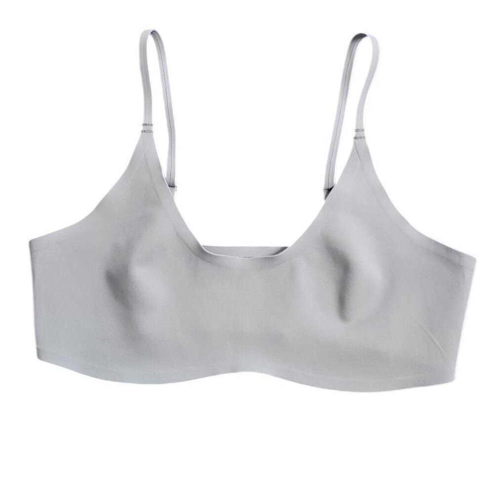 Free People Intimately Free Stella Scuba Bralette Grey, Pull On, Sleep, Lounge,L